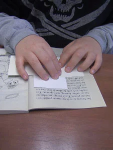 boy reading with Dyslexia Davis® program